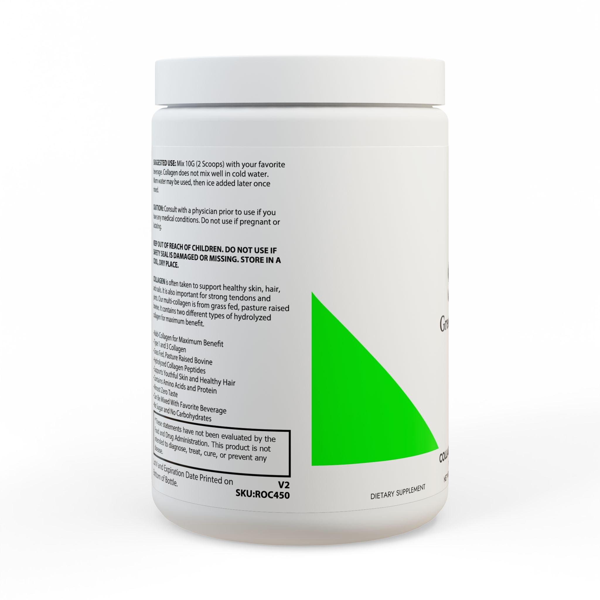 Collagen Peptides Type I & III Supplement (350g, 12.3oz)