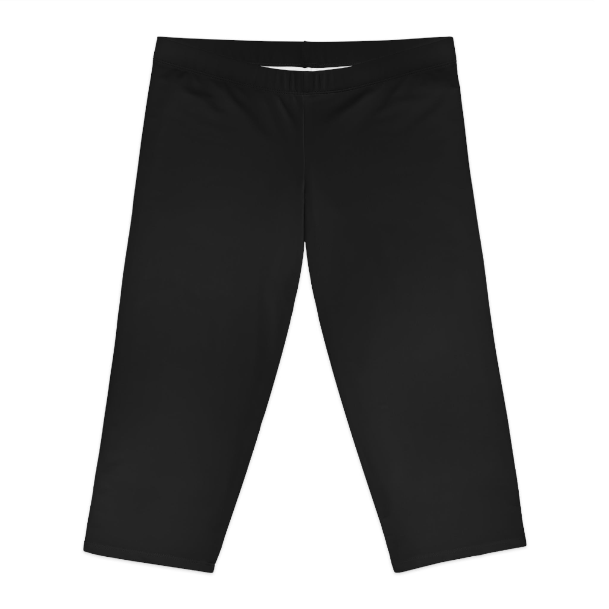 Women's Black Capri Leggings — Stretchy 3/4 Workout & Casual Pants