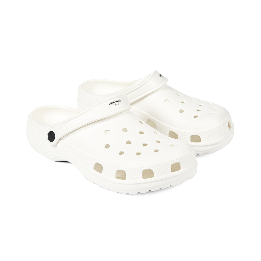 White EVA Foam Clogs — Lightweight Slip-On Comfort Shoes