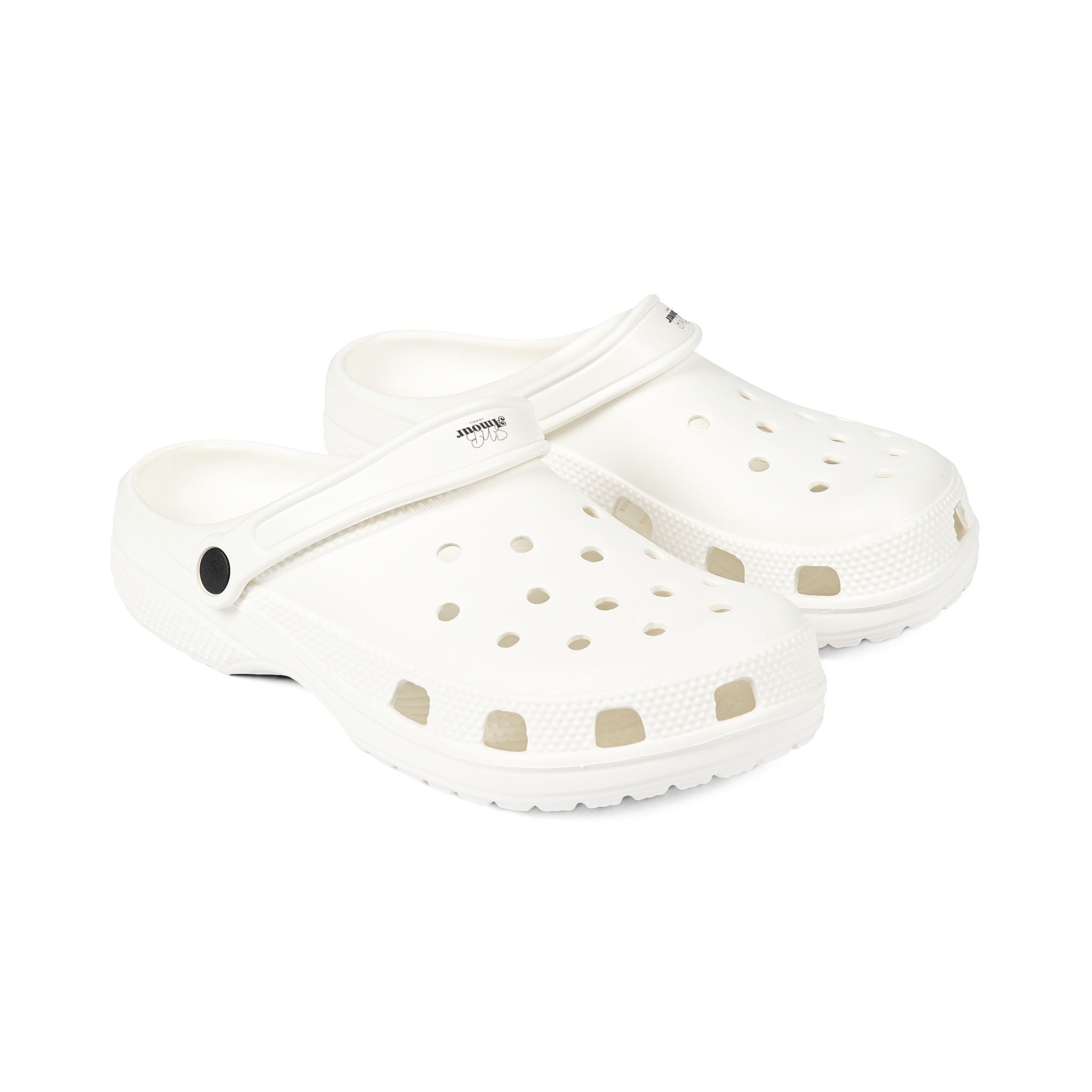 White EVA Foam Clogs — Lightweight Slip-On Comfort Shoes