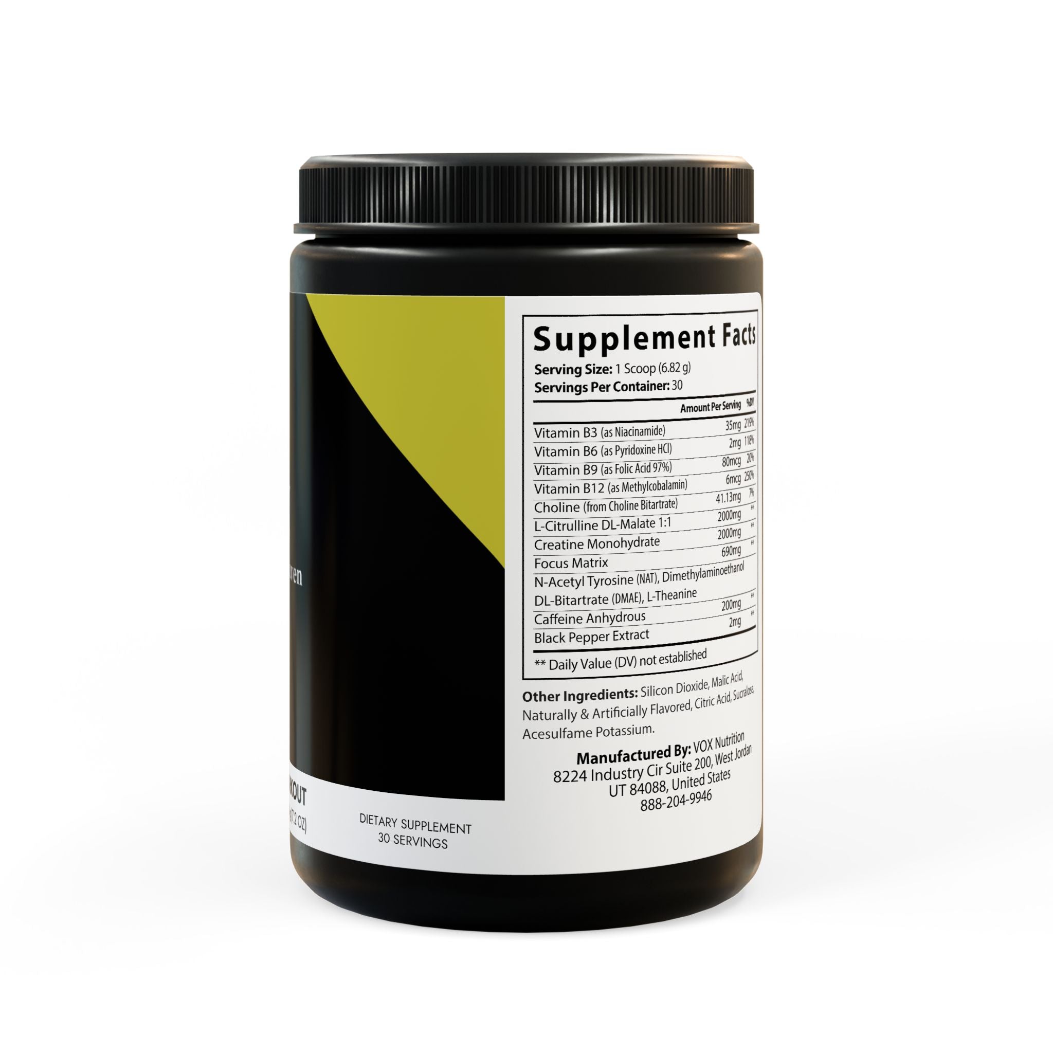 Pre-Workout Supplement, Fruit Punch (204g, 7.1oz)