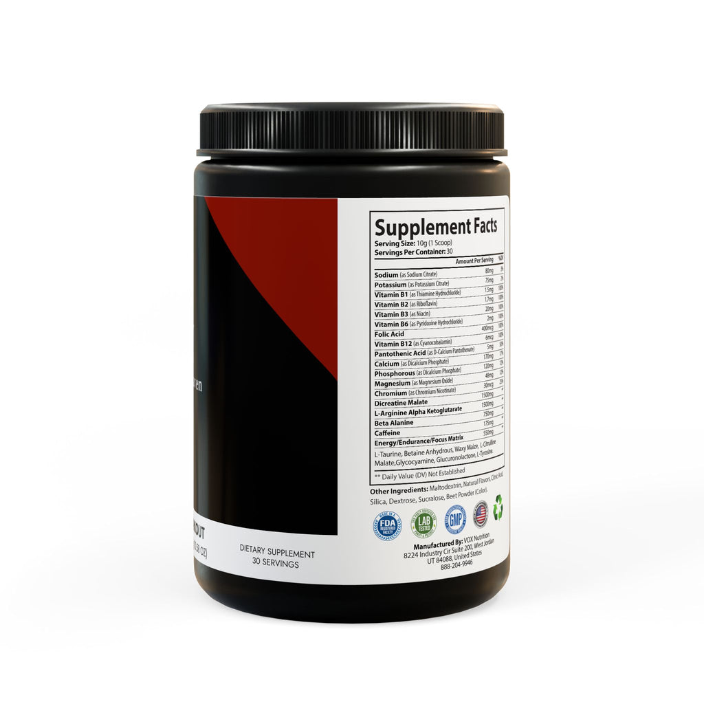 Pre-Workout Supplement, Watermelon (300g, 10.58oz)