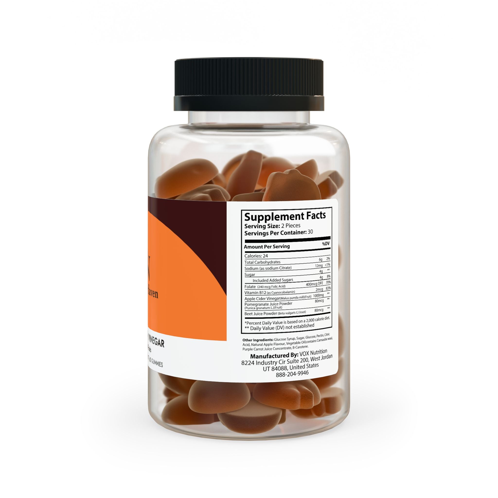 Apple Cider Vinegar Gummies (60 Gummies)