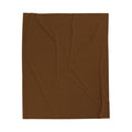 Velveteen Plush Blanket — Cozy Brown Throw for Home, Couch & Gift