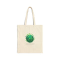 Canvas Tote Bag — Green Earth Botanical Logo Eco Shopper