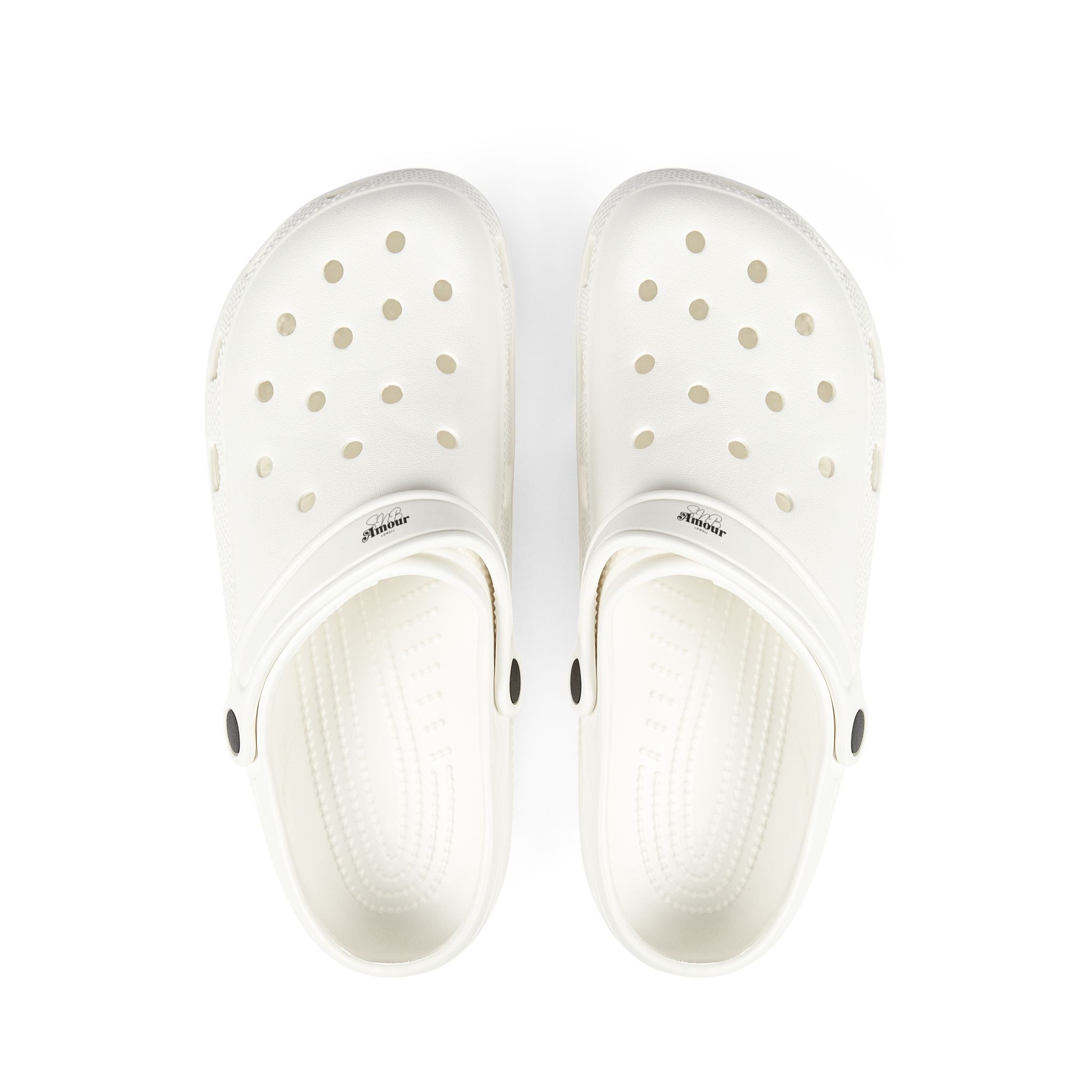 White EVA Foam Clogs — Lightweight Slip-On Comfort Shoes